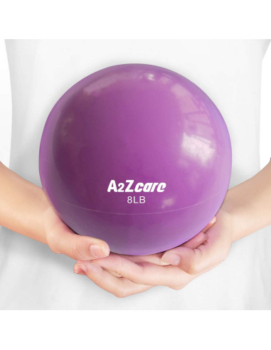 Bola de Tonificación A2ZCARE 18 cm 3.63 kg PVC Púrpura