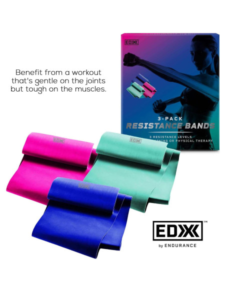 Banda de Resistencia EDX 30.48 cm Juego de 3 Sin Látex