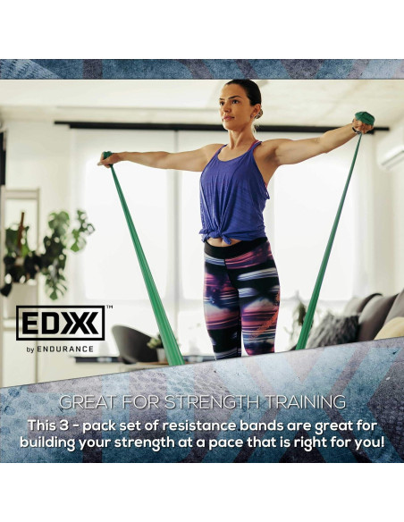 Banda de Resistencia EDX 30.48 cm Juego de 3 Sin Látex