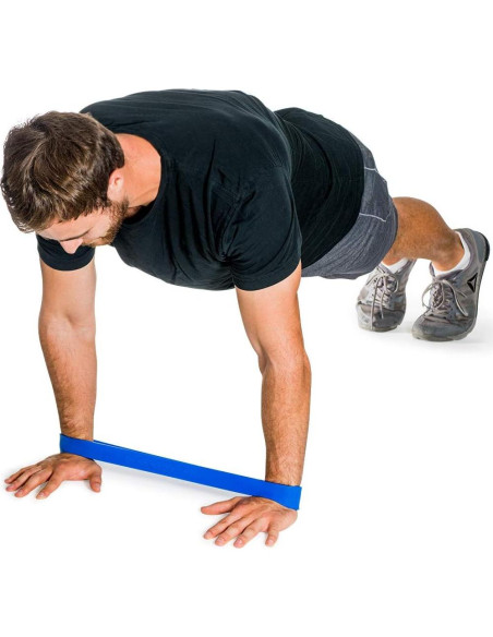 Banda de Resistencia Profesional Banda Platino Azul Media