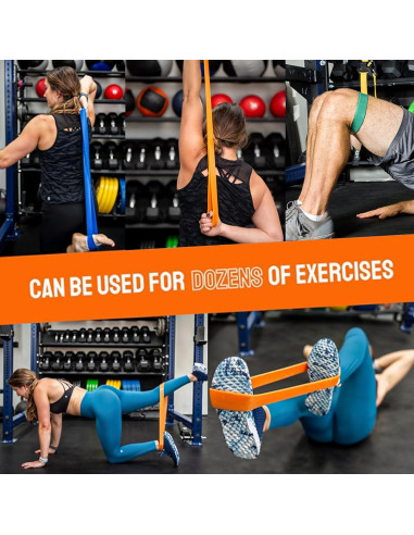 Banda de Resistencia Profesional Banda Platino Azul Media