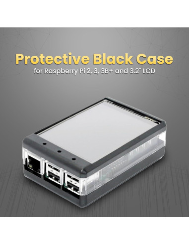 Caja Transparente SB Components para TFT LCD 3.2" Raspberry Pi