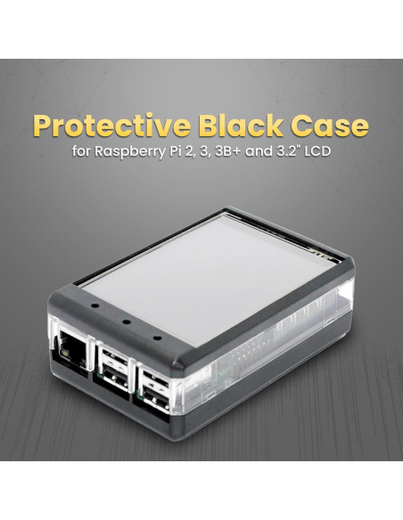 Caja Transparente SB Components para TFT LCD 3.2" Raspberry Pi