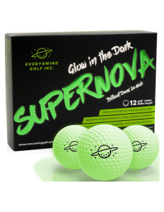 Bolas de Golf Supernova Glow - 12 Unidades Brillantes para Noche