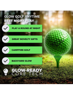 Bolas de Golf Supernova Glow - 12 Unidades Brillantes para Noche 2