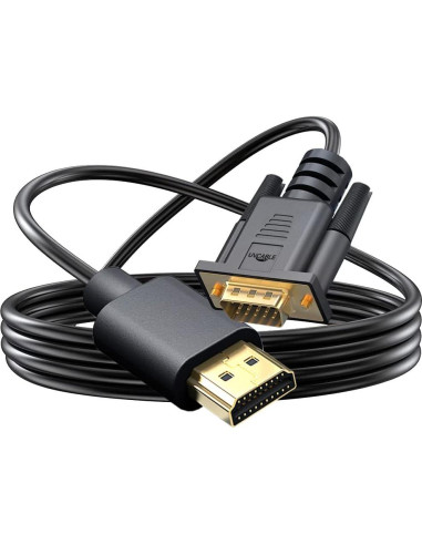 Adaptador HDMI a VGA UV-CABLE 1.83M Macho a Macho 1080p