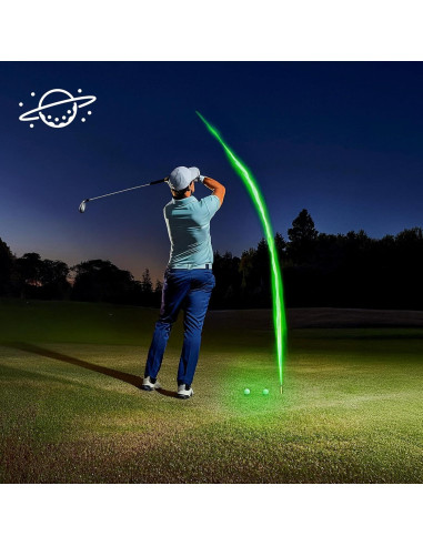 Bolas de Golf Supernova Glow - 12 Unidades Brillantes para Noche