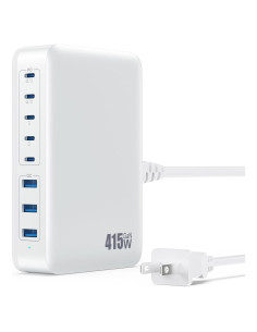 Cargador USB C 415W Kioson Estación Carga Rápida 8 Puertos