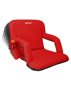 Asiento de Estadio Driftsun Deluxe Rojo con Soporte Espalda