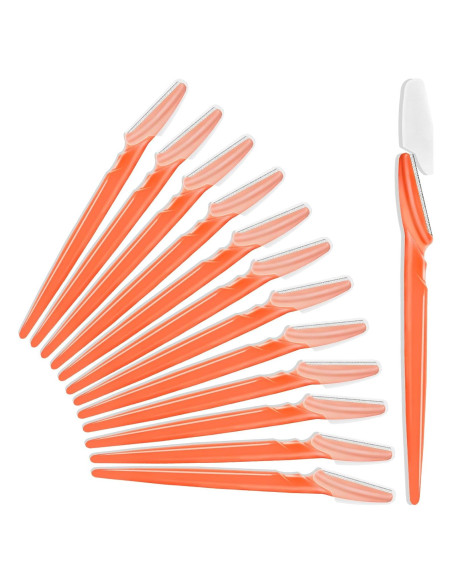 12 Navajas Faciales HFATMOS para Cejas y Dermaplaning