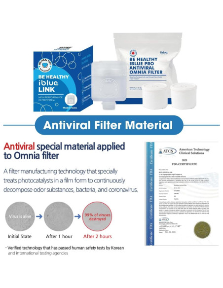 Filtro de Reemplazo Omnia Be Healthy - 2 Piezas, Anti-sedimento