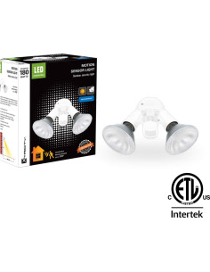 Luz de Seguridad LED Xtricity Doble Cabeza Sensor Movimiento 180W 2