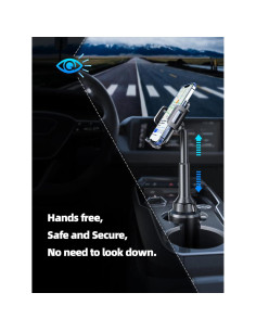 Soporte para teléfono en taza TOPGO ajustable - Negro 2