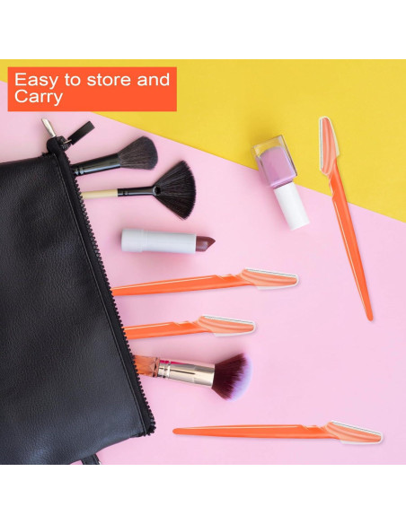 12 Navajas Faciales HFATMOS para Cejas y Dermaplaning