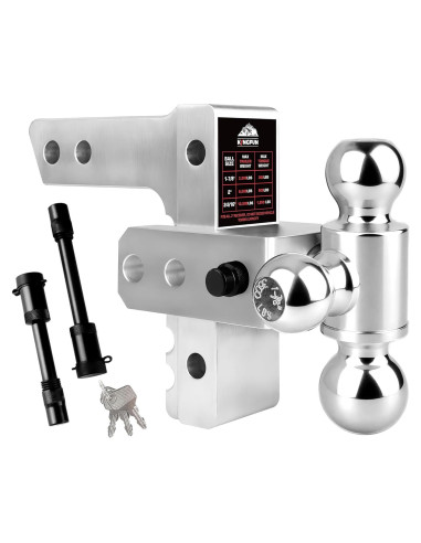 Enganche de Remolque Ajustable Kingfun 12500 lbs Plata