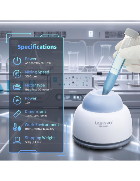 Mini Mezclador Vortex LABINVO para Pintura y Laboratorio