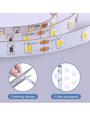 Tira de Luz LED Govee 10m 600 LEDs Blancos 6500K Regulable