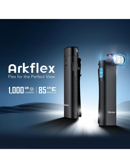 Linterna Ajustable OLIGHT Arkflex 1000 Lúmenes Recargable