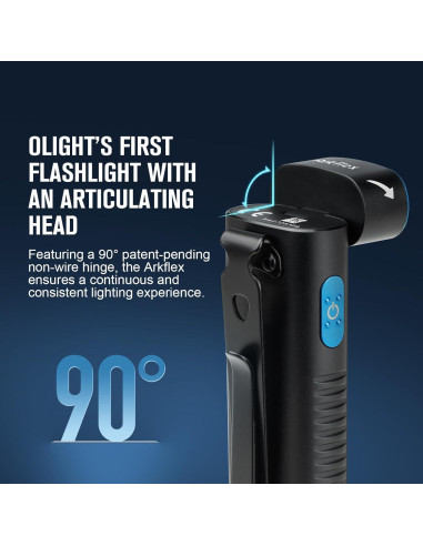Linterna Ajustable OLIGHT Arkflex 1000 Lúmenes Recargable