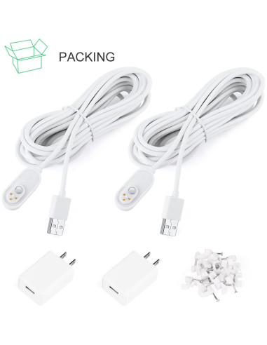 ALERTCAM Cable de Alimentación 5m para Cámaras Arlo Pro 3/4/5S/Ultra 2