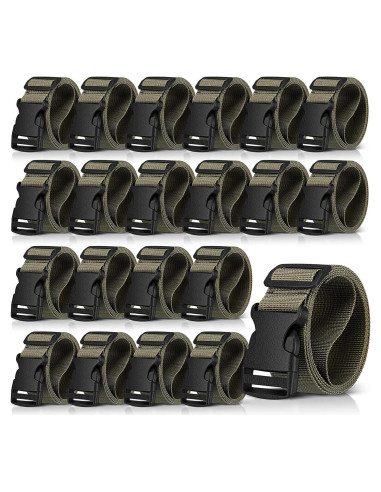 Cinturón Táctico Hicarer 20 Piezas Nylon Camuflaje Ajustable