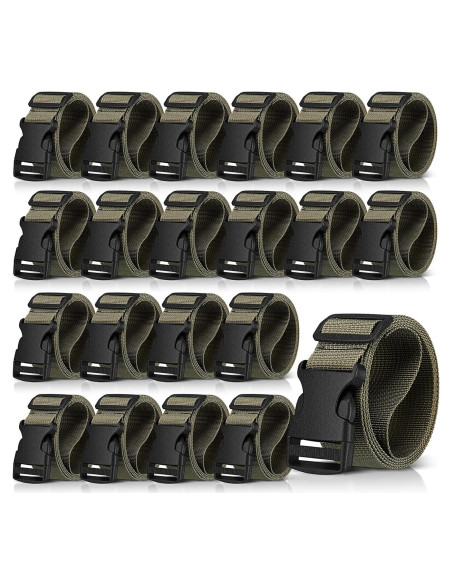 Cinturón Táctico Hicarer 20 Piezas Nylon Camuflaje Ajustable