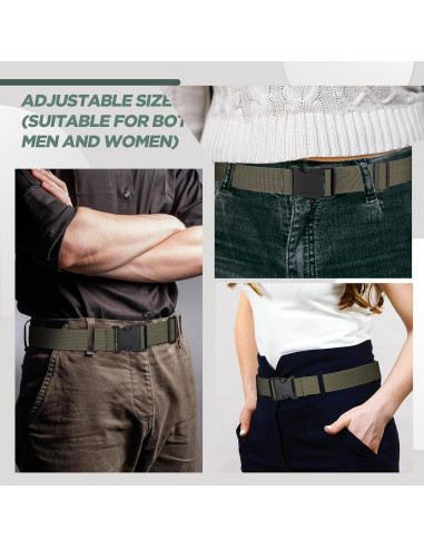 Cinturón Táctico Hicarer 20 Piezas Nylon Camuflaje Ajustable