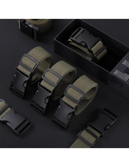 Cinturón Táctico Hicarer 20 Piezas Nylon Camuflaje Ajustable