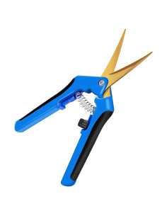 Tijeras de Jardín iPower 16.5 cm Curvadas Titanio Azul 1-Pack