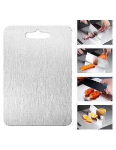 Tabla de Cortar de Titanio AOWBCGD 35.56x25.4 cm Doble Cara