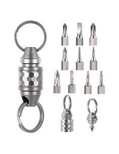 Llave de liberación rápida Titanio Plateado 6.6cm con Accesorios