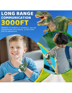 Walkie Talkies Dinosaurio MLDKA 2 Paquete 1 km Alcance 2