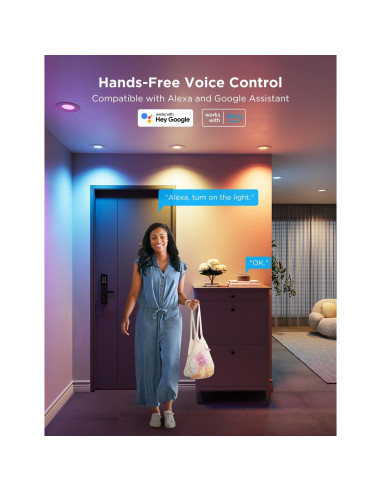 Downlights empotrados Govee H601C 6" Wi-Fi Bluetooth RGBWW 1000 lúmenes