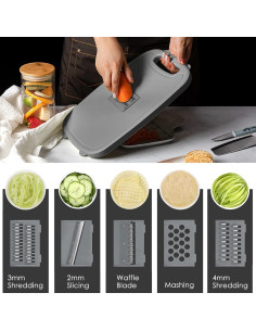 Tabla de Cortar Plegable Gintan 9-en-1 con Colador 34x22cm 2