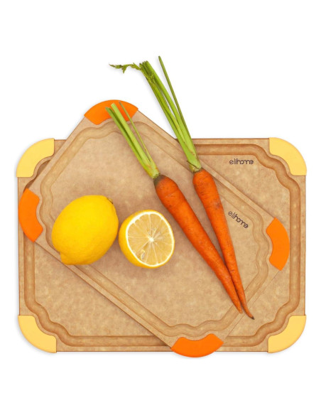 Conjunto de Tablas de Cortar Elihome 2 en 1 Antideslizantes