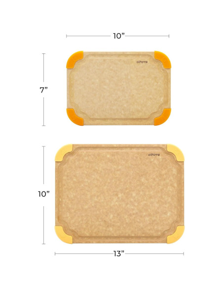 Conjunto de Tablas de Cortar Elihome 2 en 1 Antideslizantes