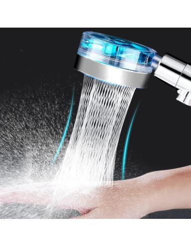 Cabezal de Ducha Filtrado de Alta Presión Besititli Azul
