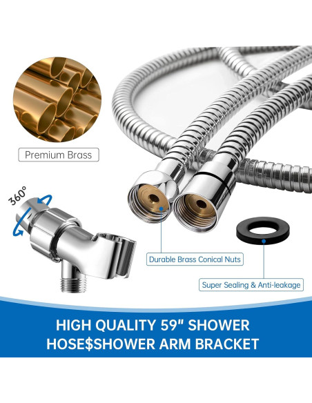 Cabezal de Ducha Filtrado de Alta Presión Besititli Azul