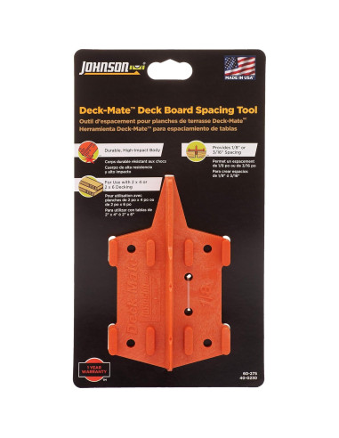 Herramienta de Espaciado de Tablas de Deck Johnson Deck Mate