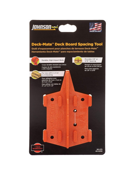 Herramienta de Espaciado de Tablas de Deck Johnson Deck Mate