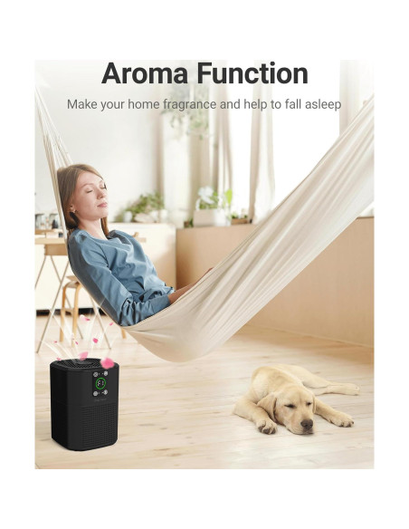 Purificador de Aire Oterbear H13 HEPA 125 m con Aroma y Luz