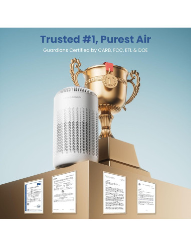 Purificador de Aire HEPA Hearbobo K03 para Habitaciones Grandes