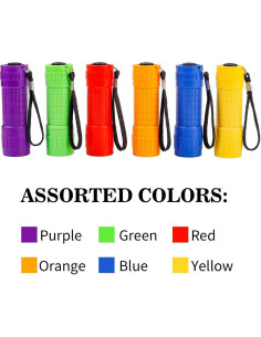 Paquete de 30 Linternas Mini Whaply LED COB Colores Variados 2