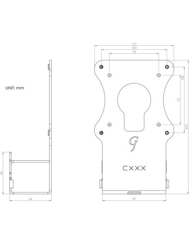 Soporte de Monitor VESA Gladiator Joe para Samsung Curvo 27" y 32"