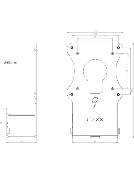 Soporte de Monitor VESA Gladiator Joe para Samsung Curvo 27" y 32"