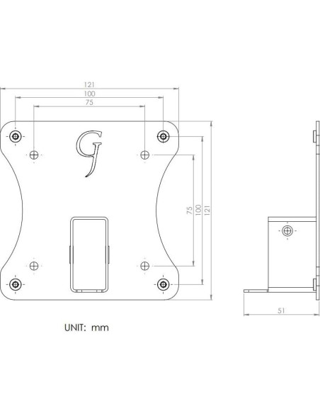Adaptador VESA Gladiator Joe para HP ProOne 440 G9 23.8"