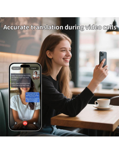 Auriculares Inalámbricos Hsility con Traducción 144 Idiomas Bluetooth 5.4