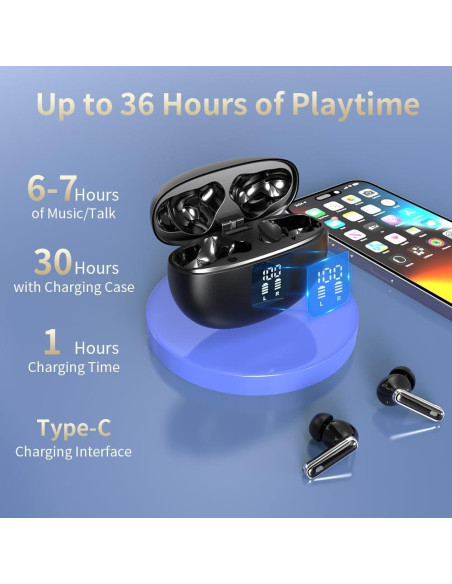 Auriculares Inalámbricos Hsility con Traducción 144 Idiomas Bluetooth 5.4