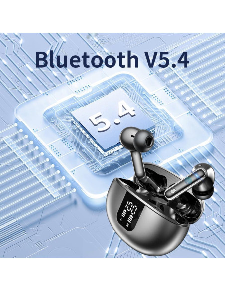 Auriculares Inalámbricos Hsility con Traducción 144 Idiomas Bluetooth 5.4