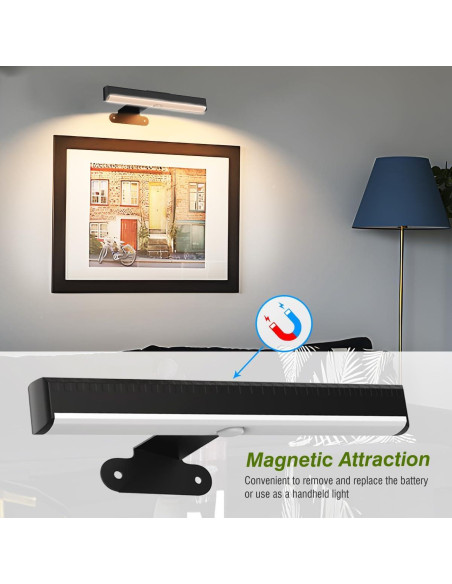 4 Pack Luz de Imagen Inalámbrica EUIOKUN LED Regulable